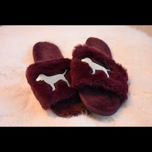 Fluffy house slippers